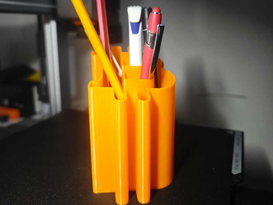 Bitcoin Logo Pen Holder
