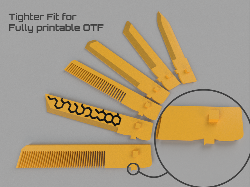 Tighter Fit Blades for OTF
