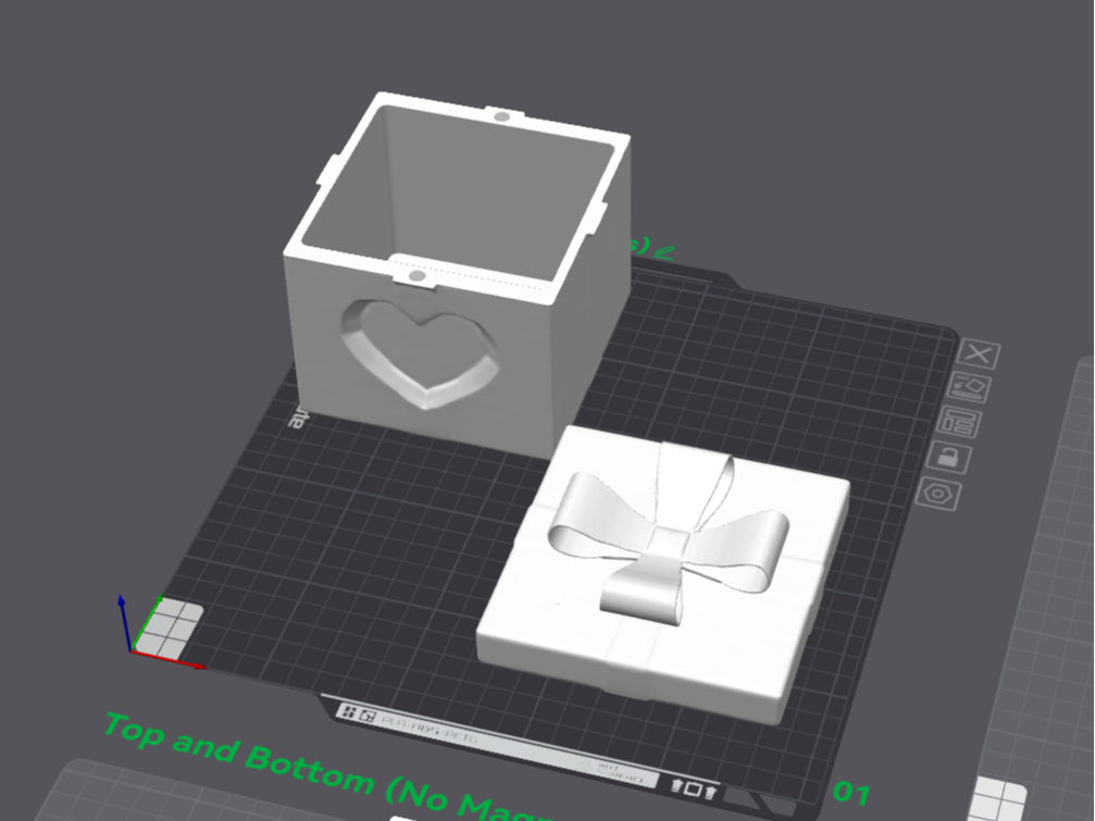 A Box with a Heart on both sides