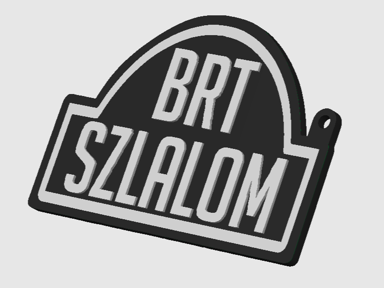 BRT slalom keychain
