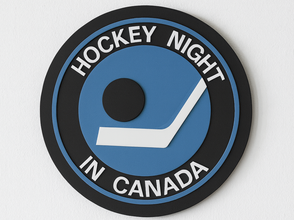 Hockey Night In Canada RETRO 3D Sign