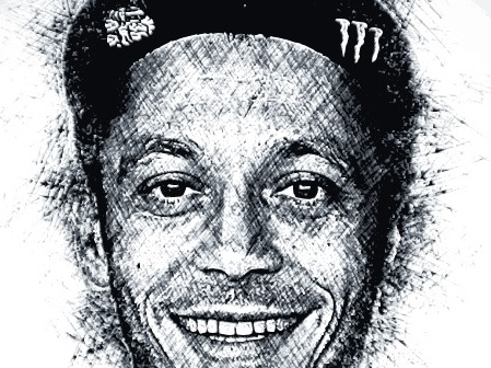 HueForge Valentino Rossi