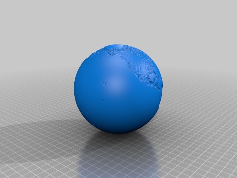 Lithophane / 3d model of Earth
