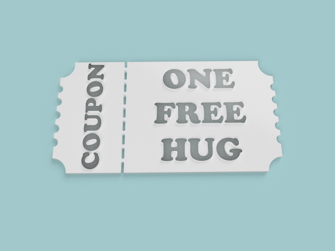 Coupon - One Free Hug - More Designs Coming Soon