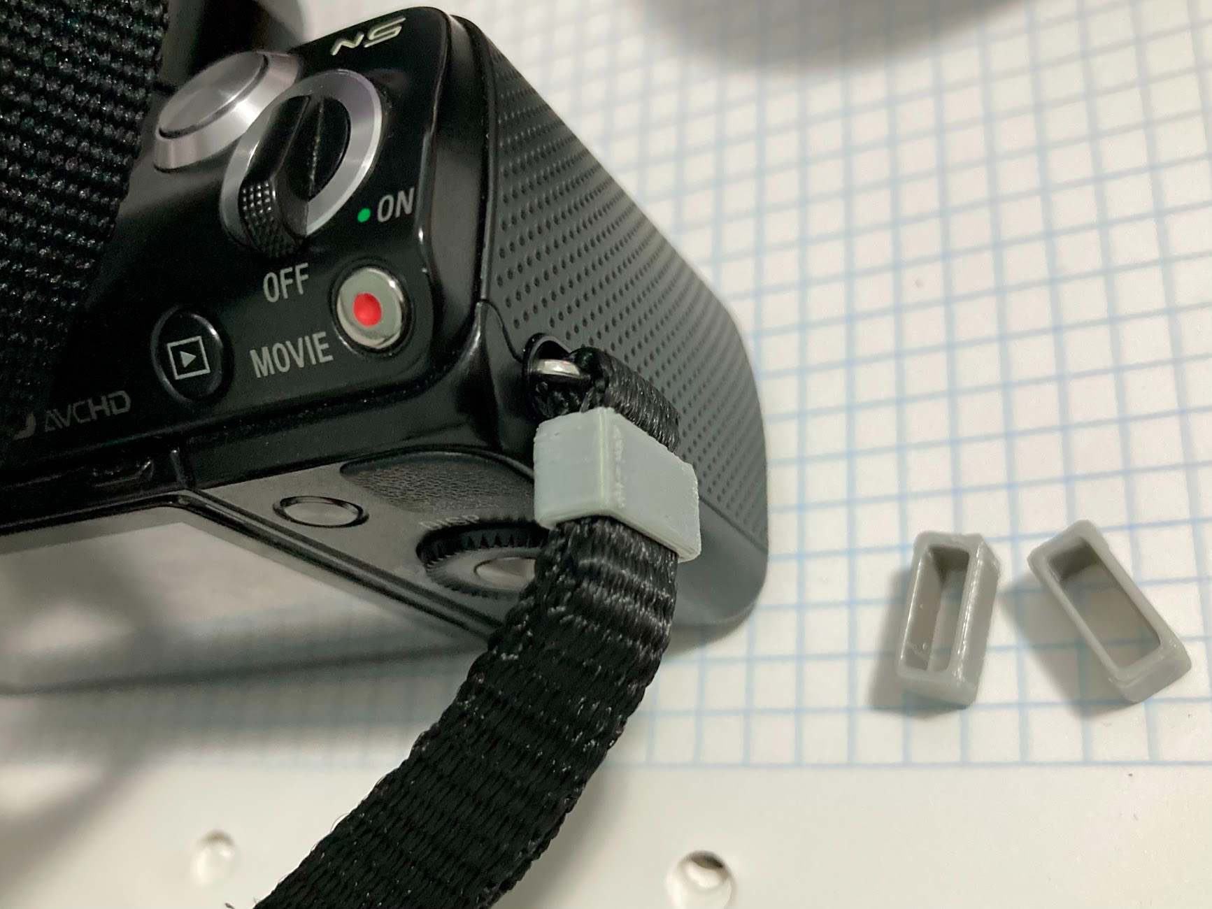 Camera strap loop (1cm width strap)