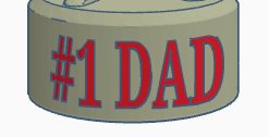 #1 Dad Father Day Trophy Multi Color  Required