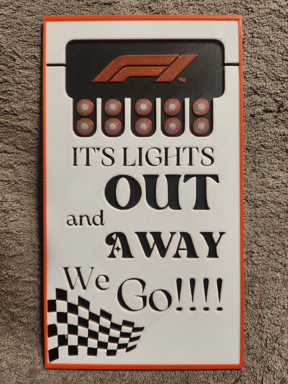 F1 - It's Lights OUT - HueForge