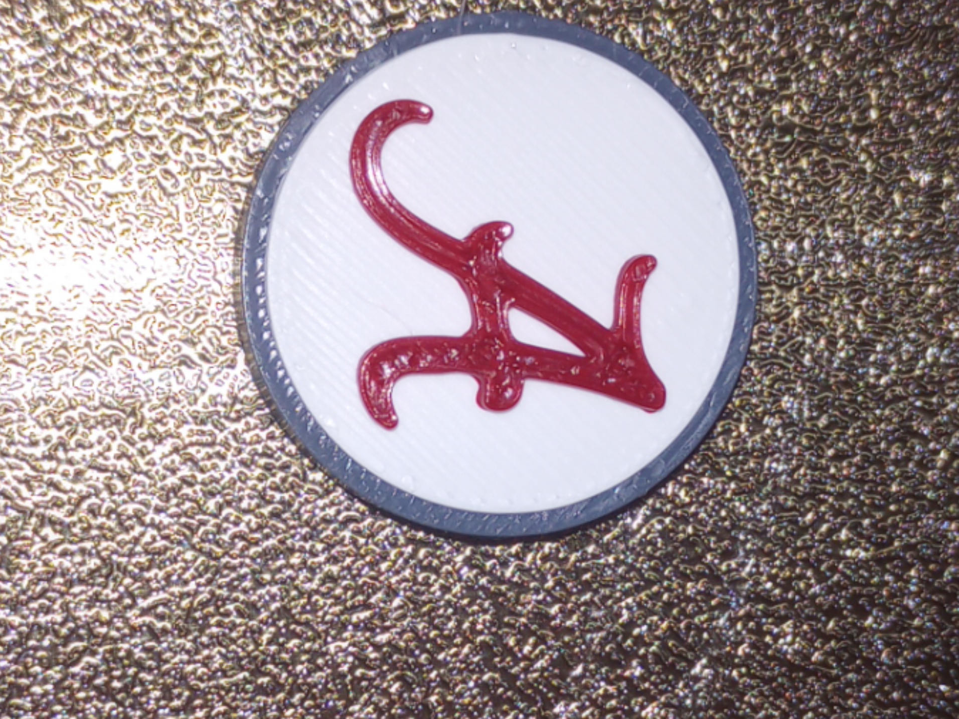 Alabama A logo bead