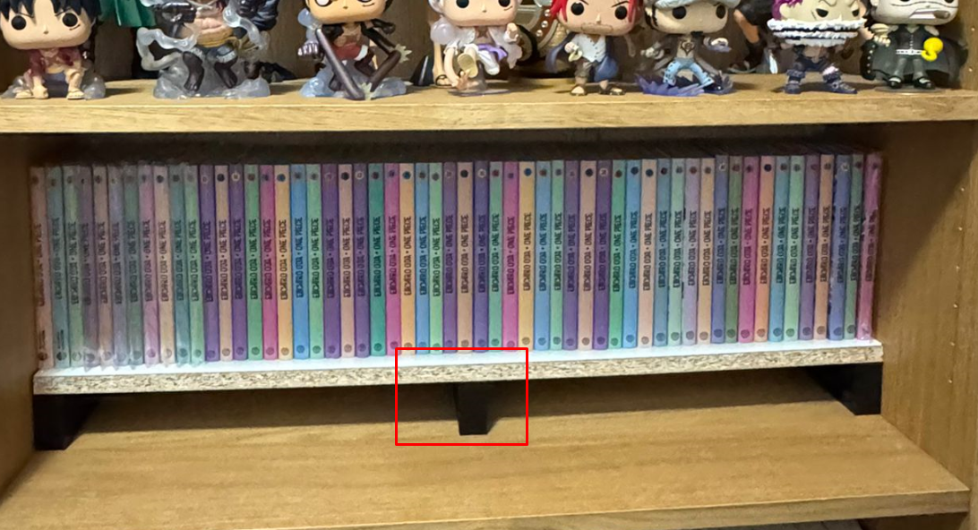 Hexagonal Shelf Riser (Manga Bookshelf Hack)