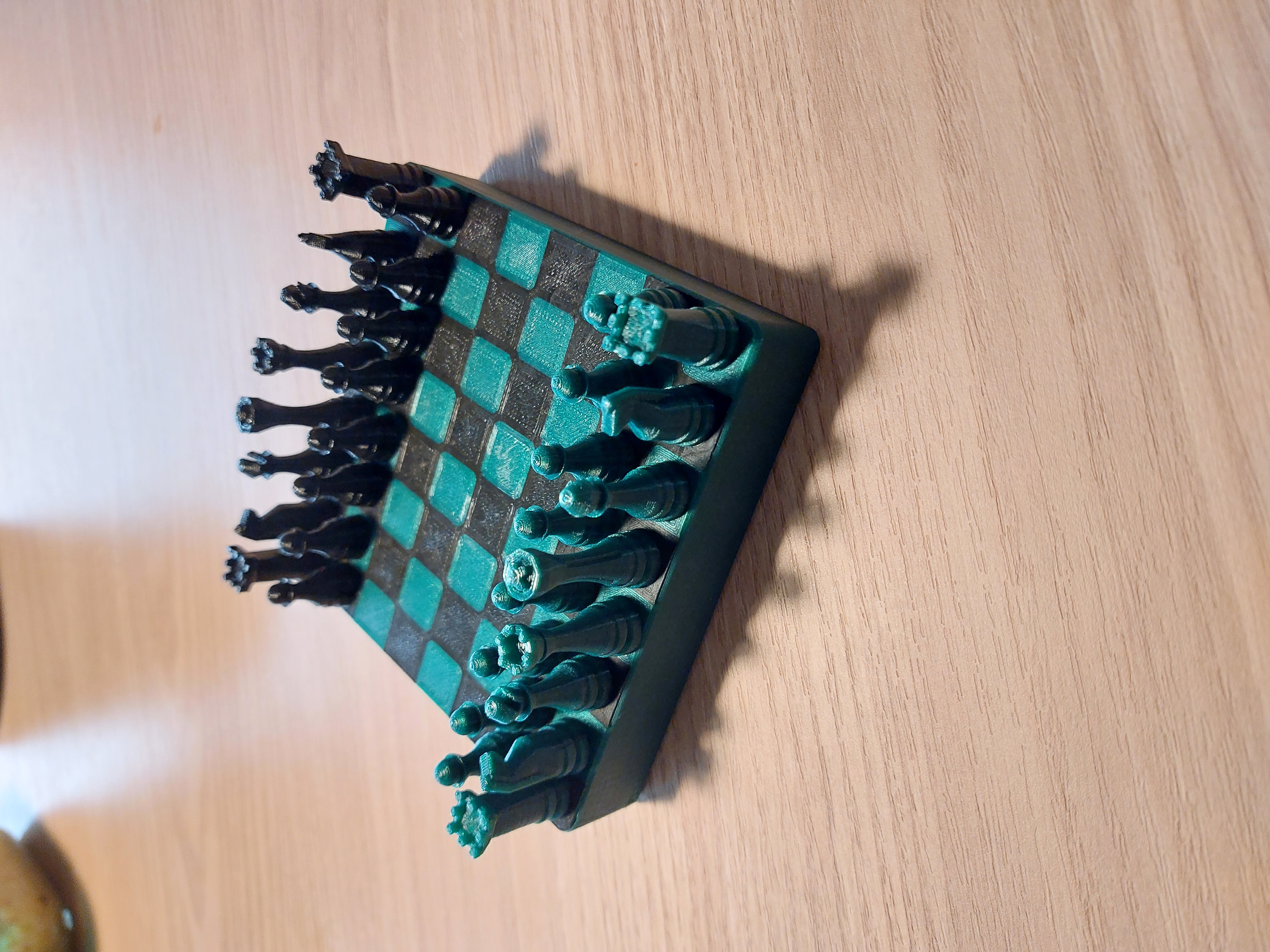 Portable chess set (no assembly, no supports)