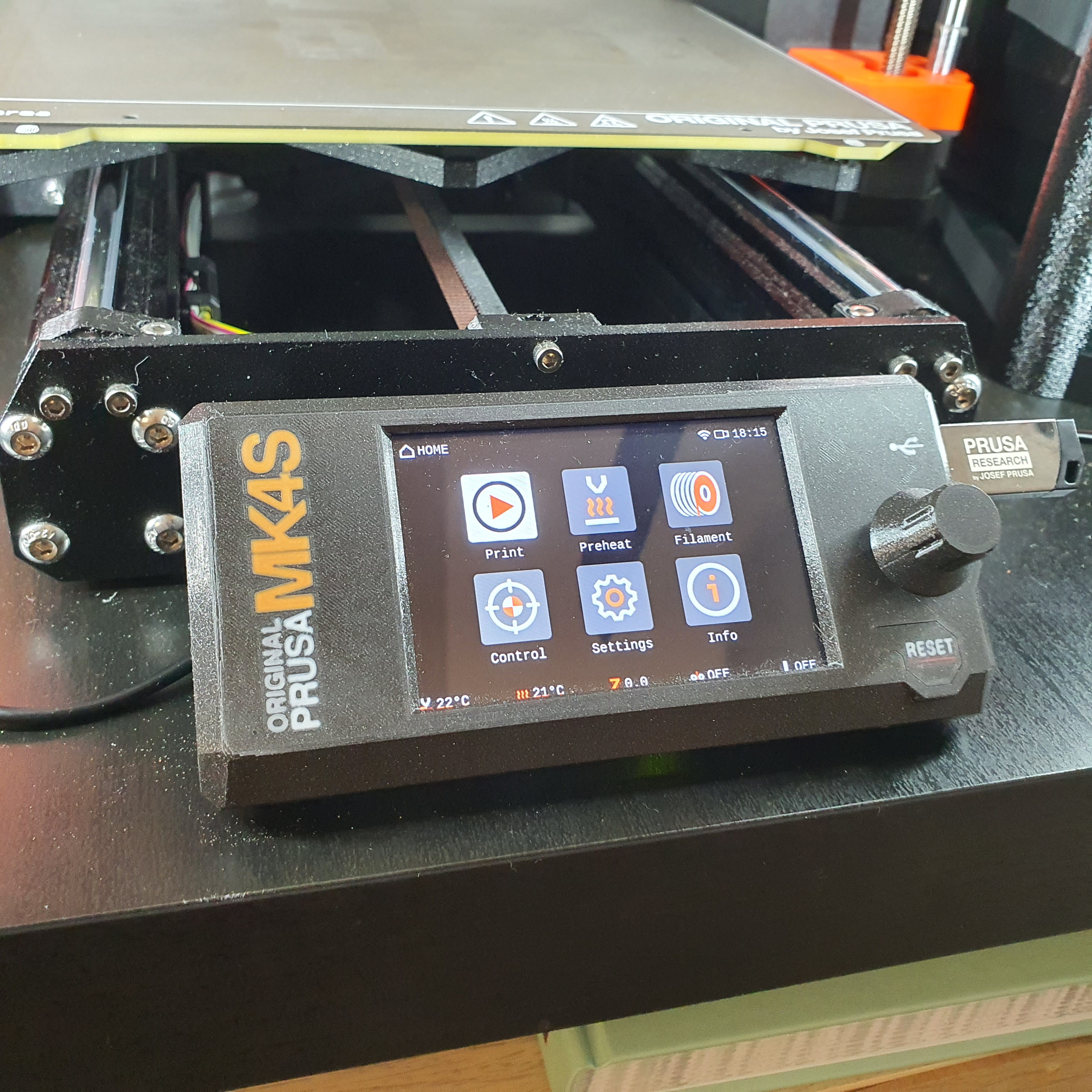 Prusa MK4S XLCD Cover – Multicolor Remix