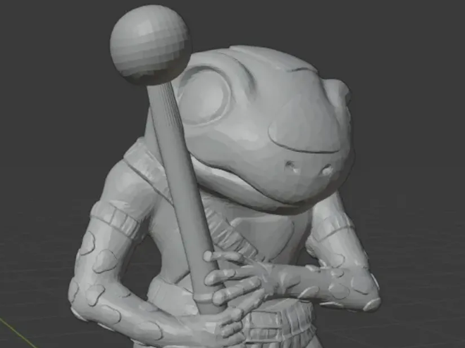 Grung minifig for dnd
