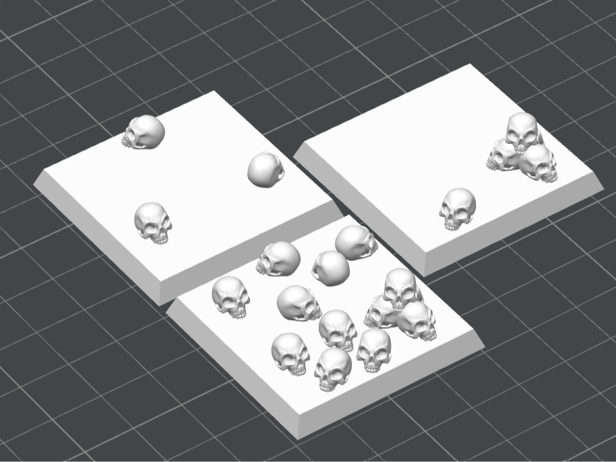 Skull 40mm square base