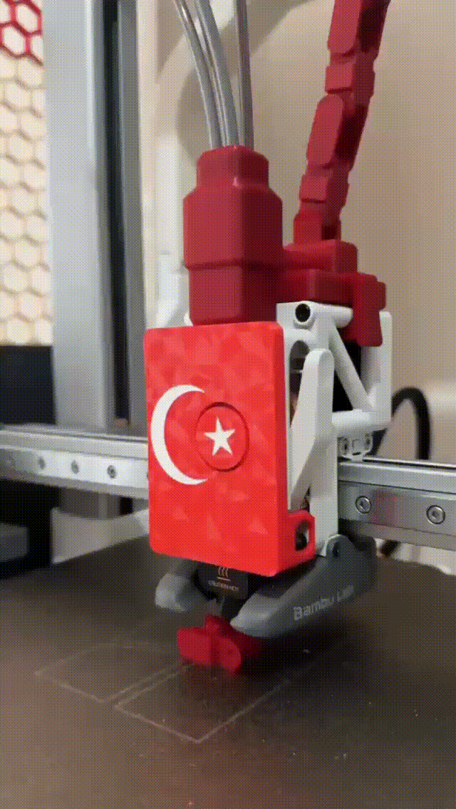 Türk Bayrağı  Extruder kapak A1