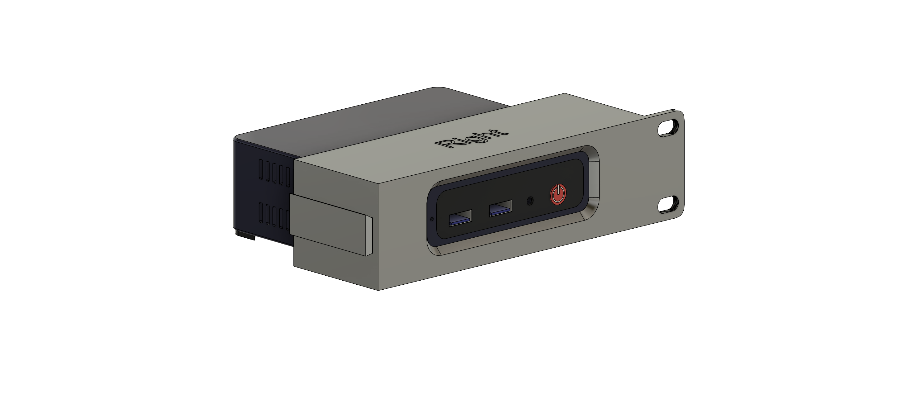 Modular rack insert for Beelink MiniS 12 Pro