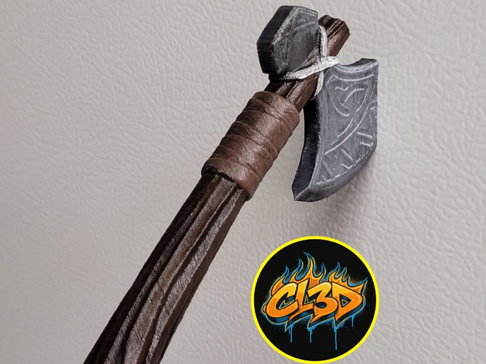 Viking Axe Fridge Magnet