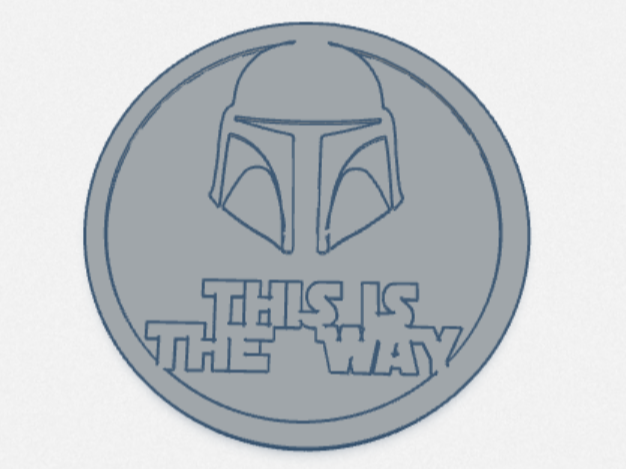 Mandalorian This is The Way Medallion