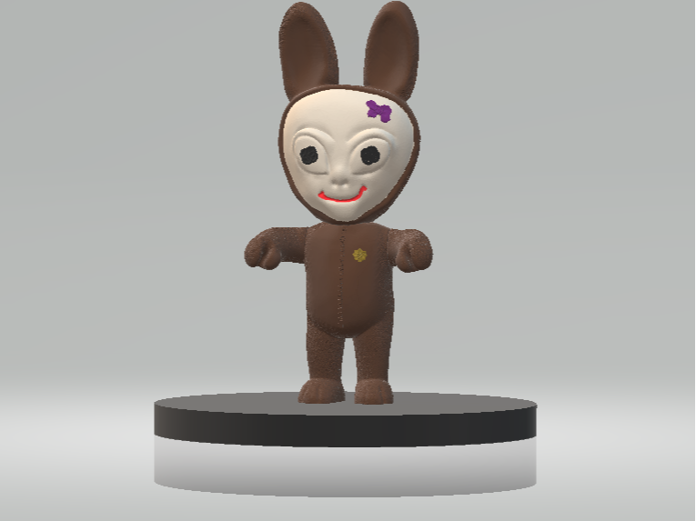 RABBIT CARTOON TOY 3D PRINTABLE MODEL