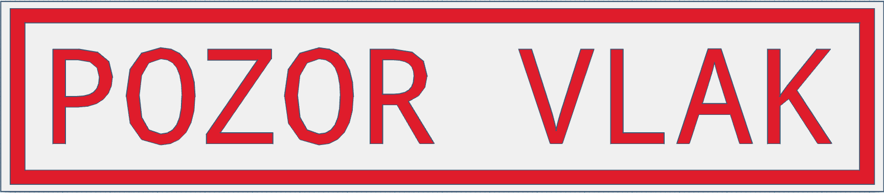 Cedule Pozor vlak