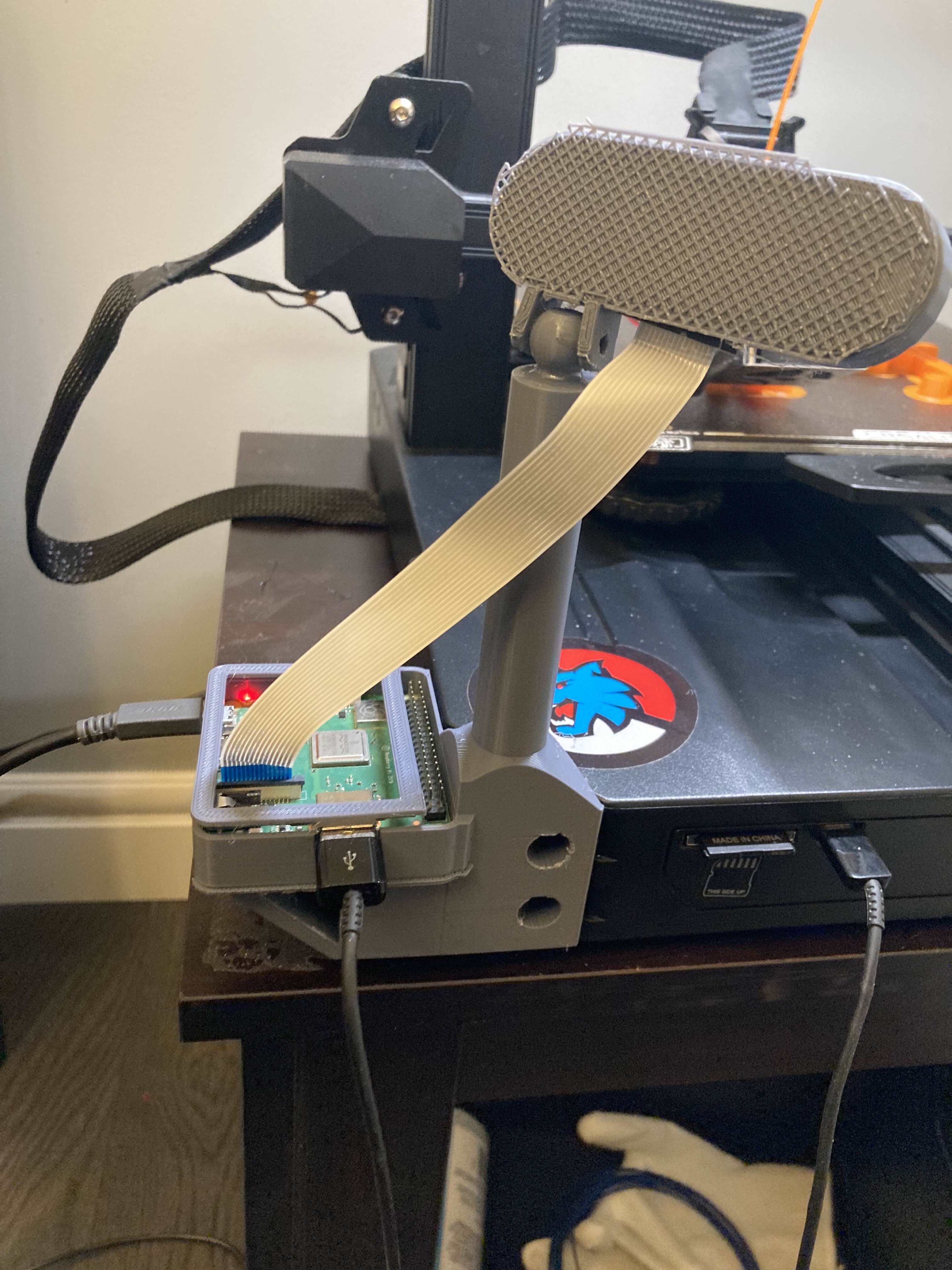 Ender 3 S1 Pro Corner Mount Raspberry Pi 3a+ / 1a+