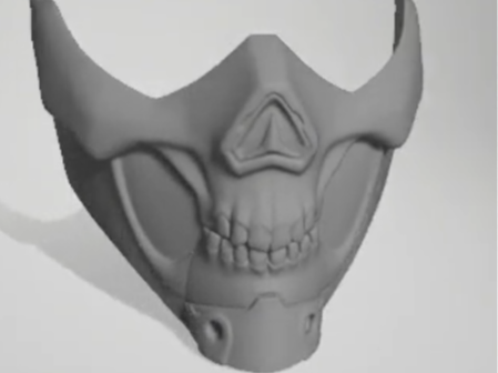 Mortal Kombat 1 Takeda Ninja Dark Cosplay Mask