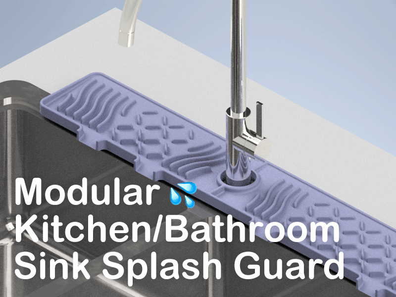 Modular Kitchen/Bathroom Sink Splash Guard|拼接厨房沥水垫