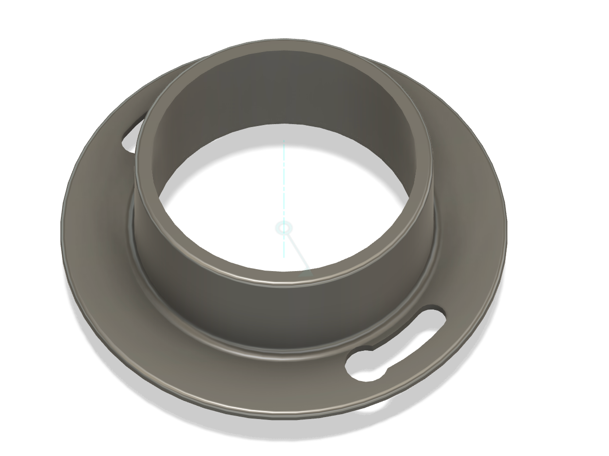 Sandblaster Cabinet rearside flange for 50mm PVC