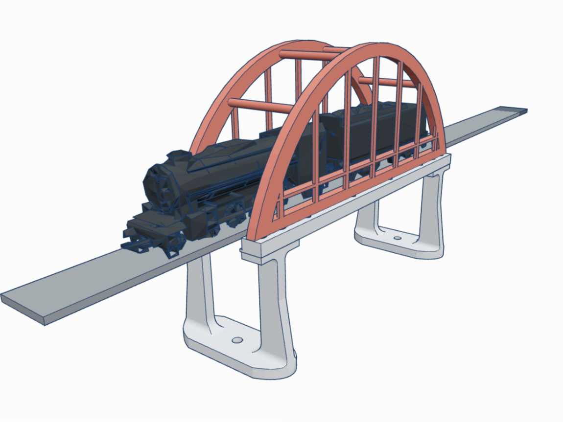 Railway Bow Bridge H0 Scale