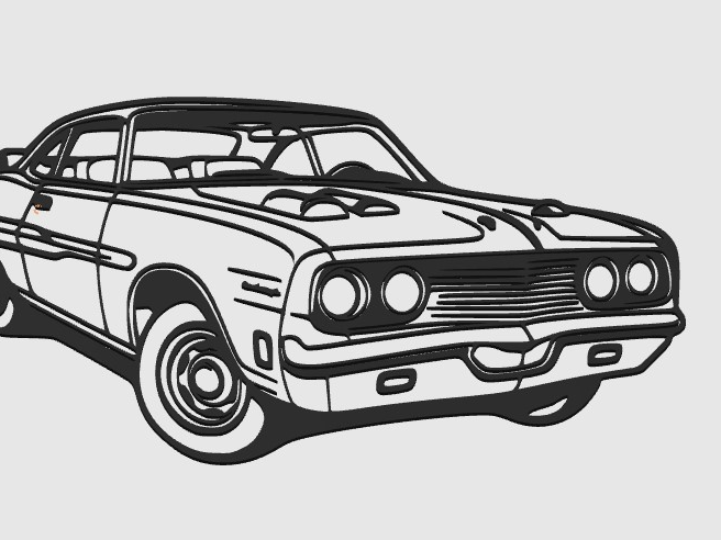 Muscle Car Wall Art 4