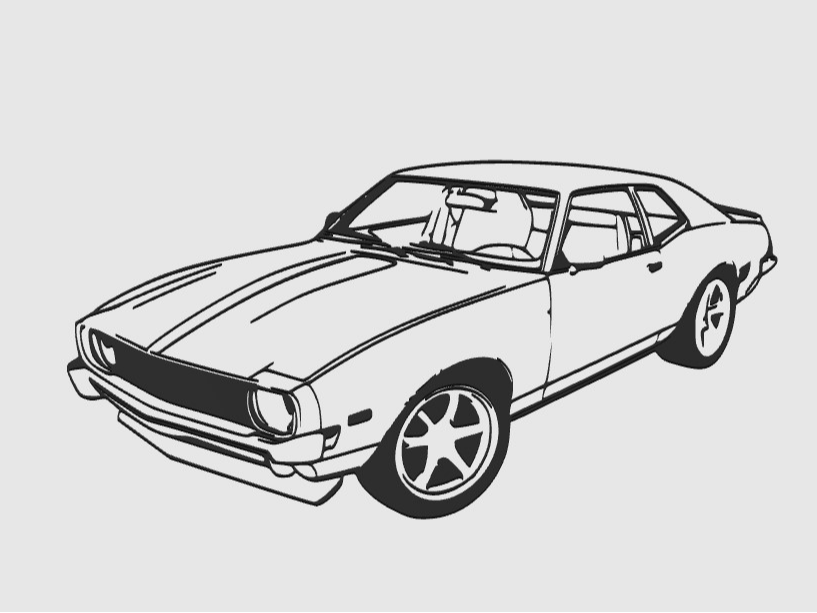 Muscle Car Wall Art 6