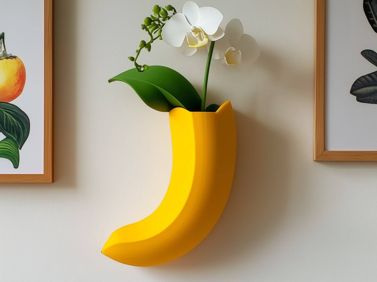 Banana Wall Vase – Playful & Unique Decor