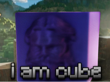 Jack black Minecraft cube