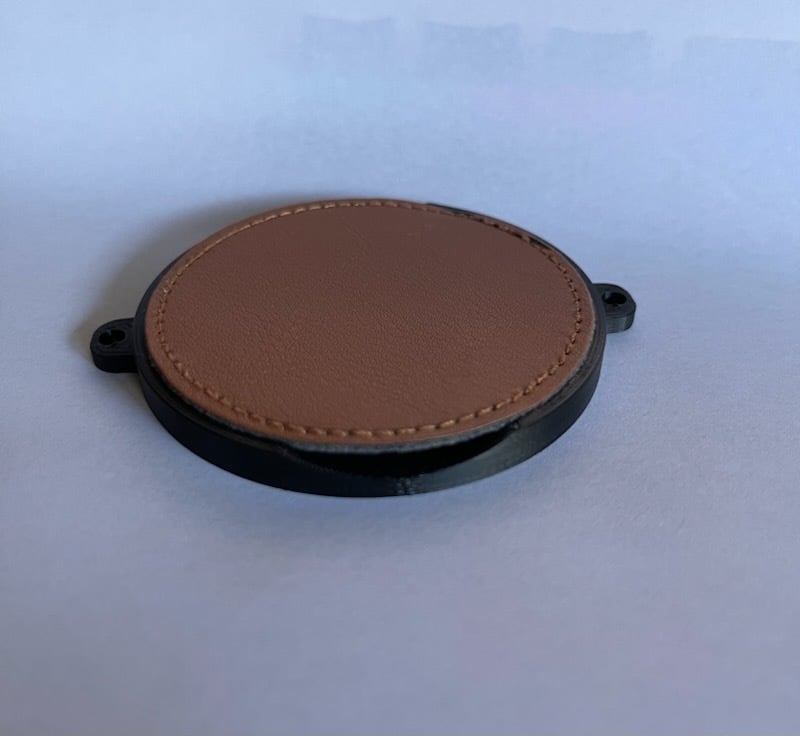 Laser Engraving Circle Leather Patch Jig