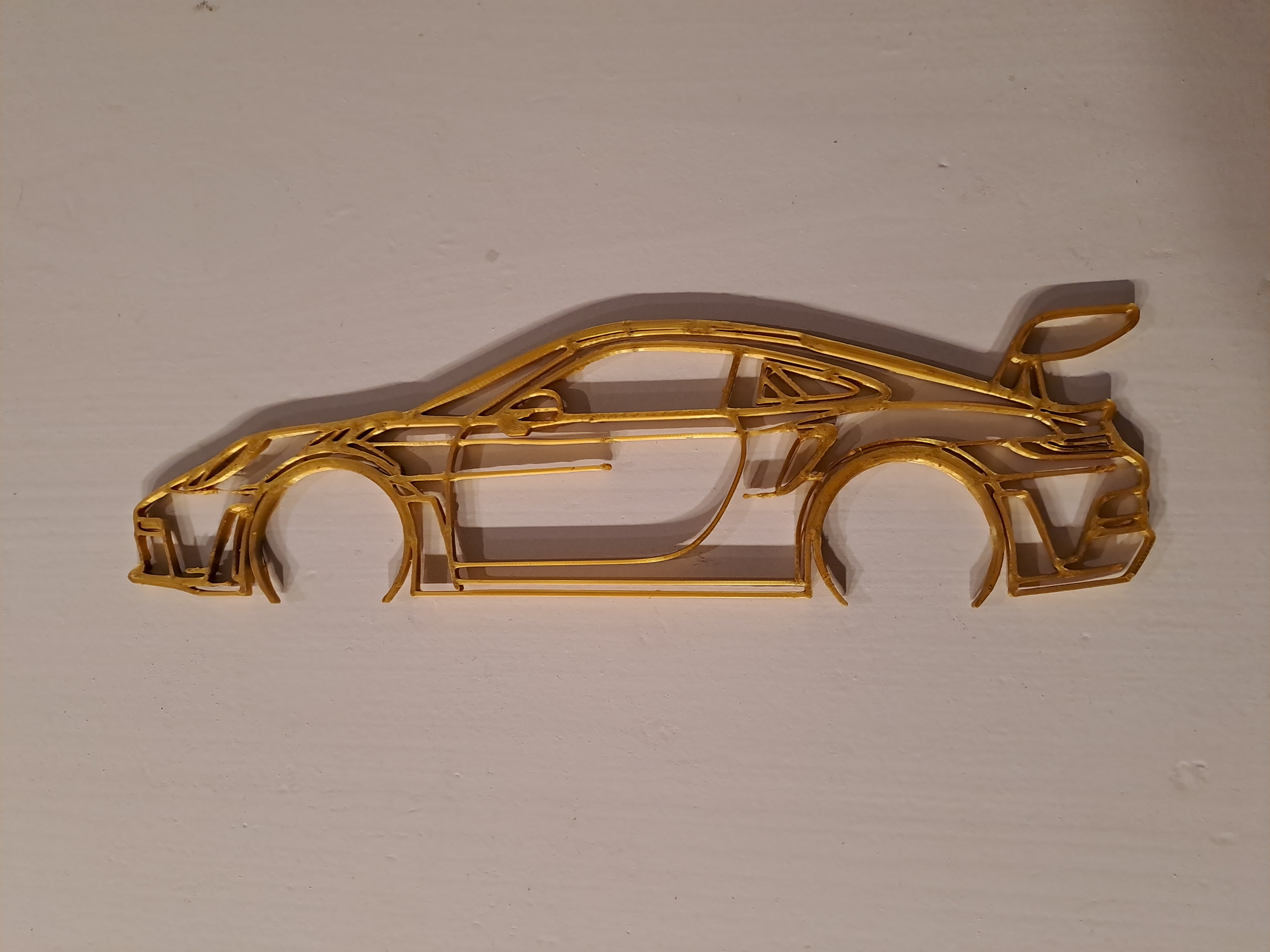 Silhouette Porsche gt3 RS