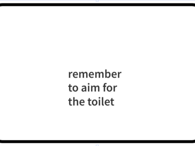 remember to aim