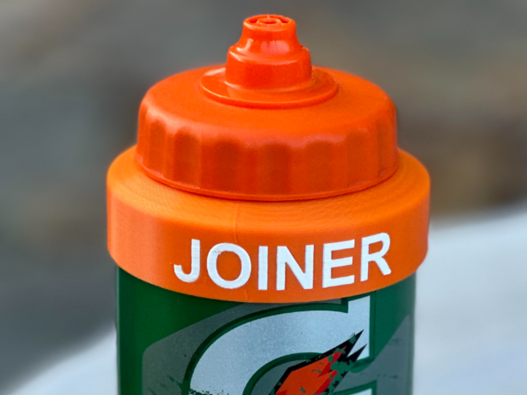 Parametric Version of Sports Bottle Name Tag