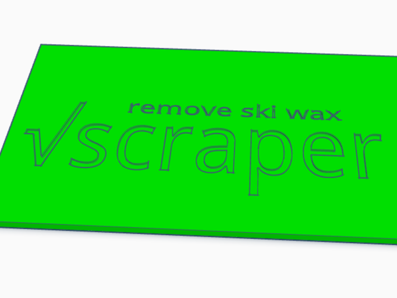 Ski Wax Scraper
