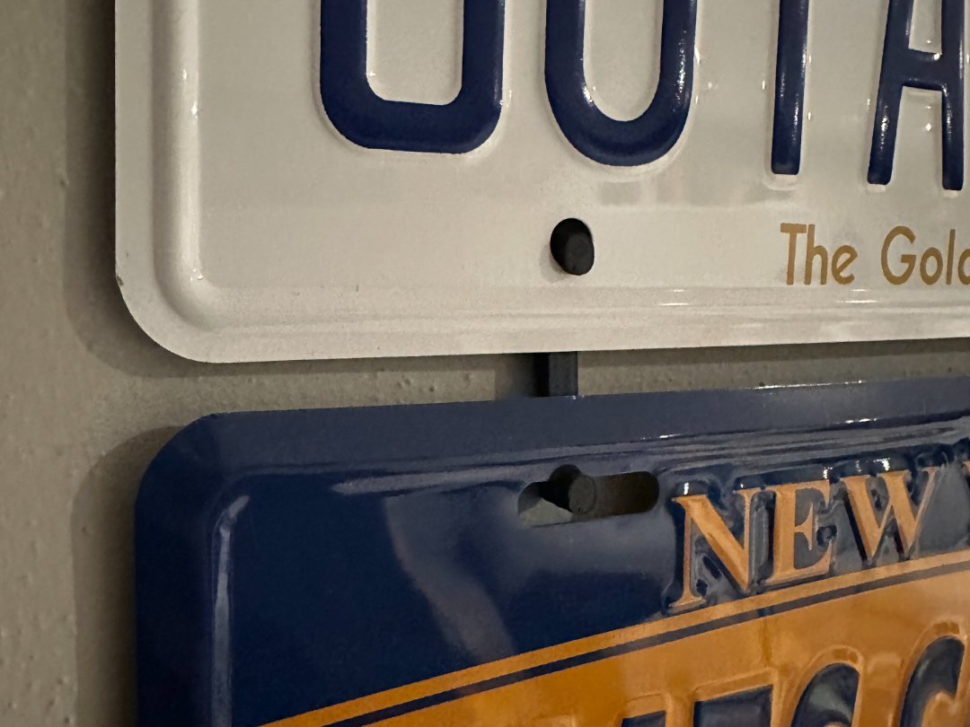 License plate hook