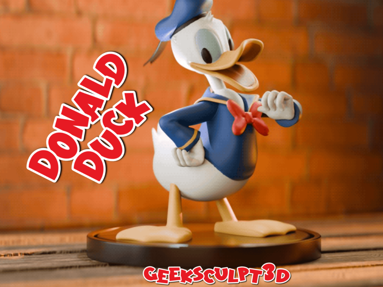 Donald Duck Figurine – 3D Printed Collectible