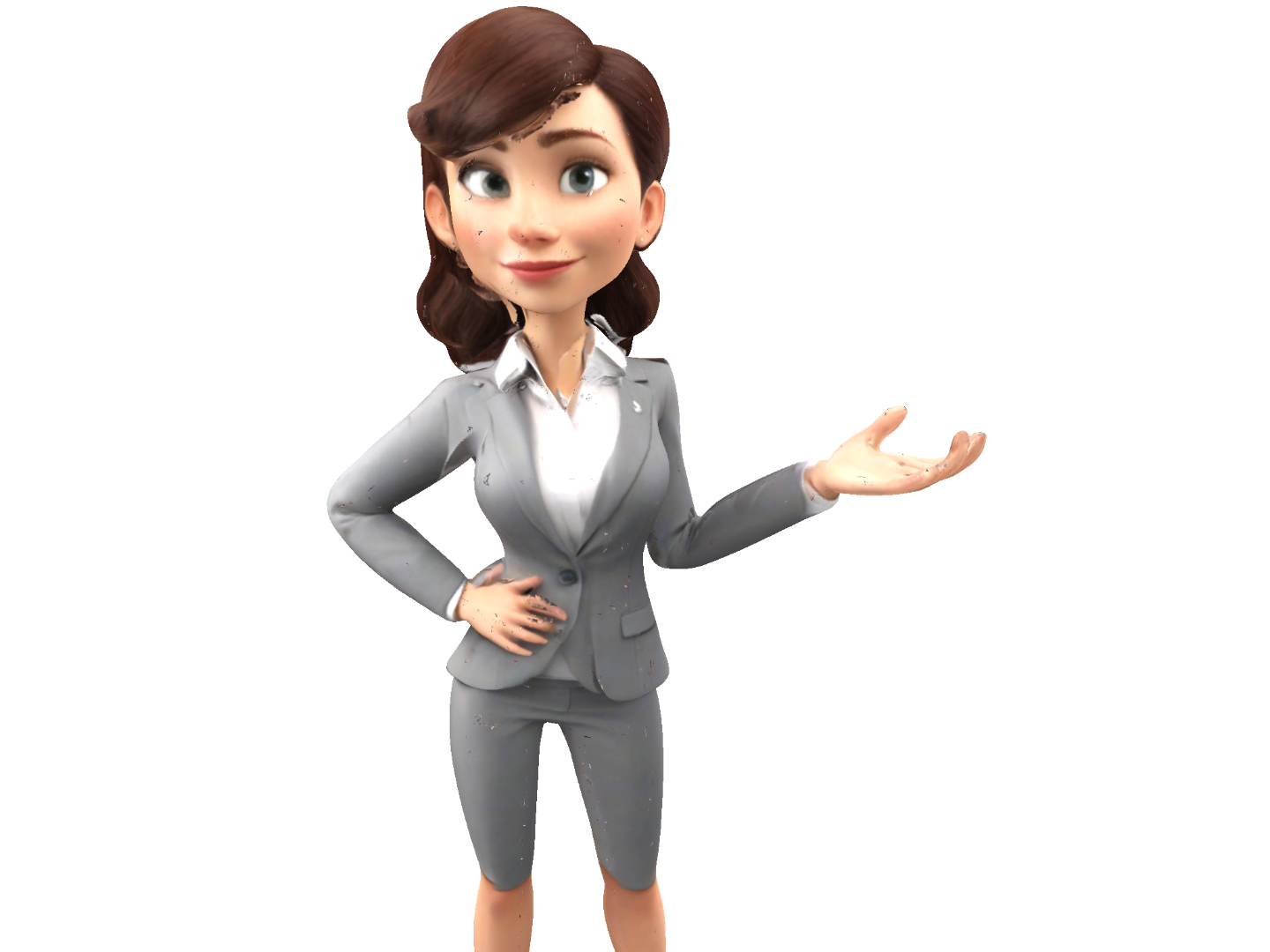 Friendly Businesswoman Figurine