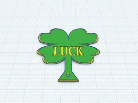 Four Leaf Clover Luck Key Chain