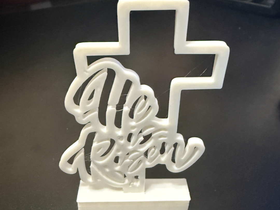 He Is Risen Cross Stand
