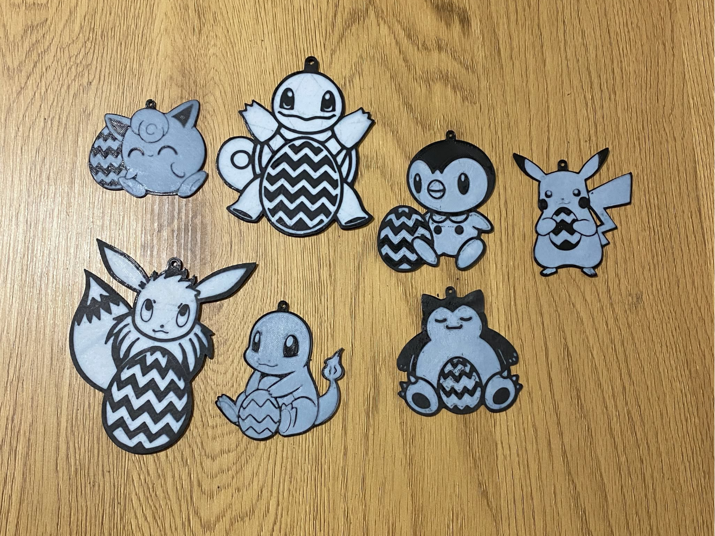 Adorable pokemons with easter egg (Keychain)