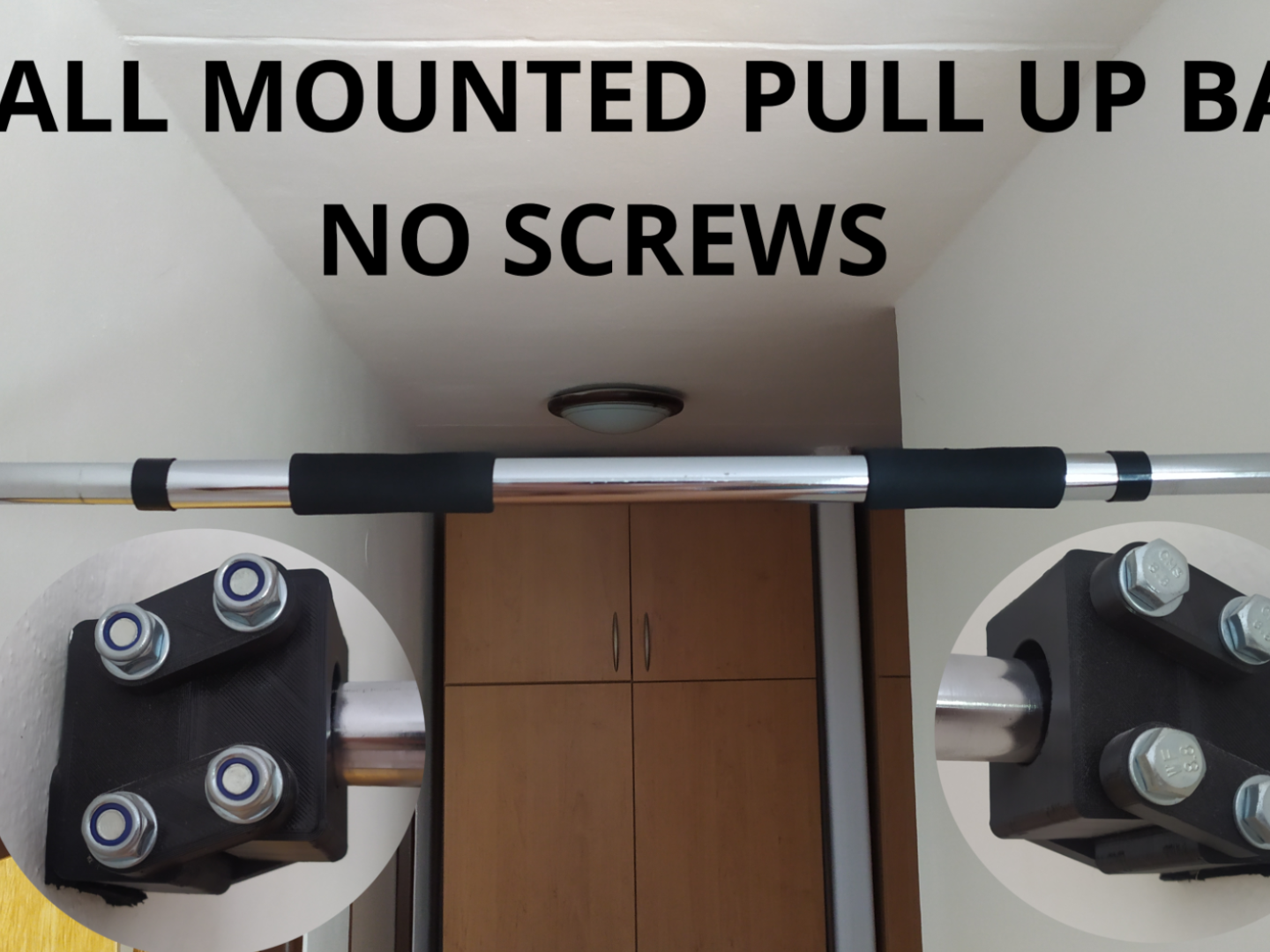 Pull up bar safety blocks