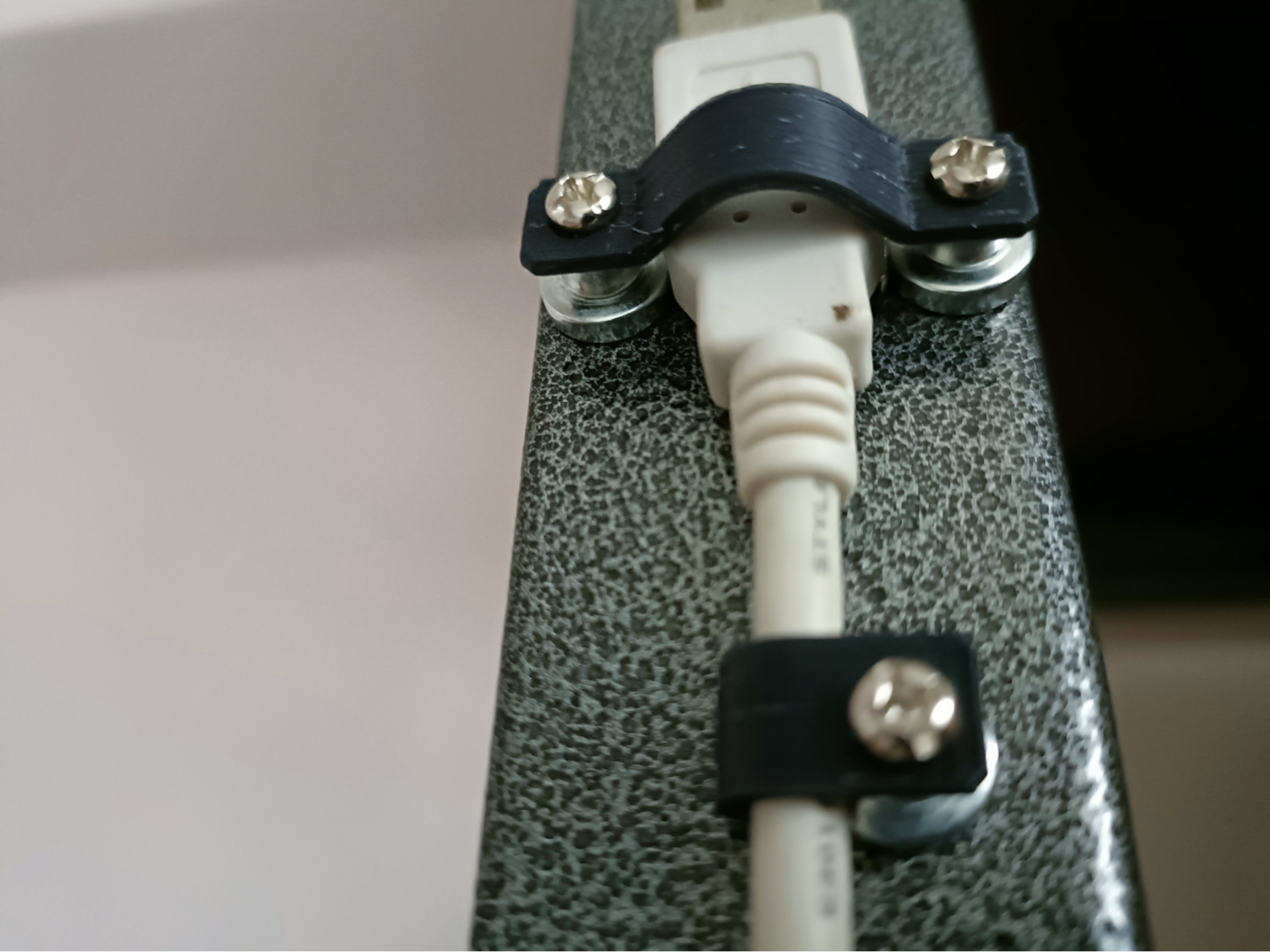 Magnetic cable clips (Repurposed LED magnets)
