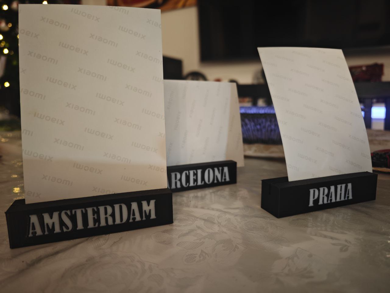Customizable City Name Photo Stand