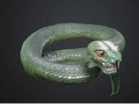 Hyper-Realistic Articulated Snake