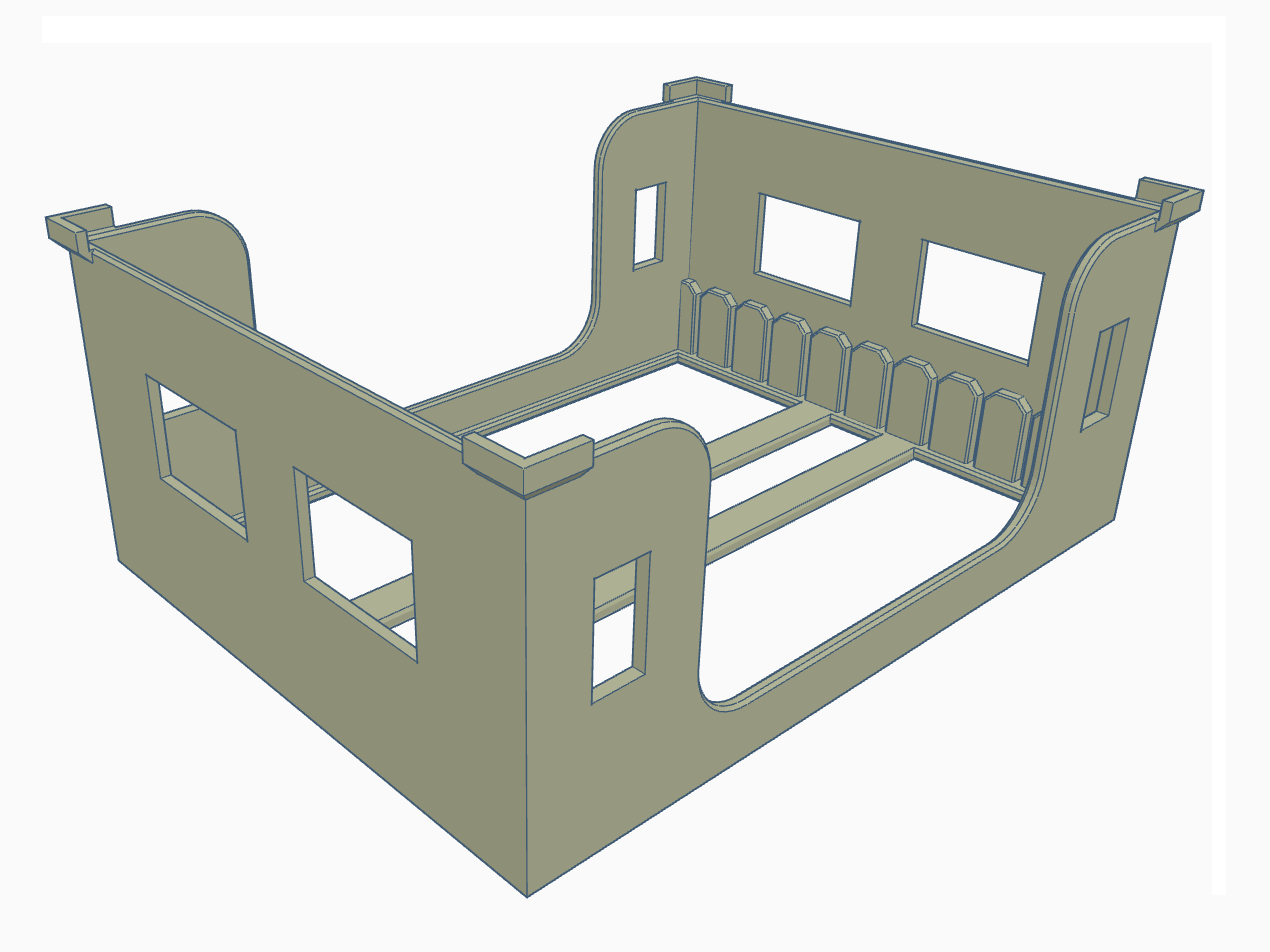 Modern DIMM holder/tray - up to 55mm high DDR RAM