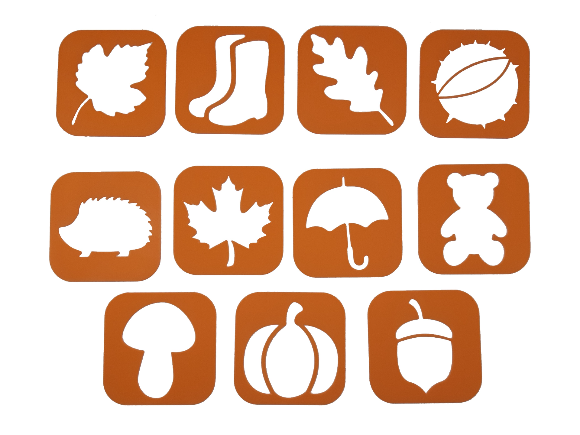 Drawing Stencils for Kids - Autumn