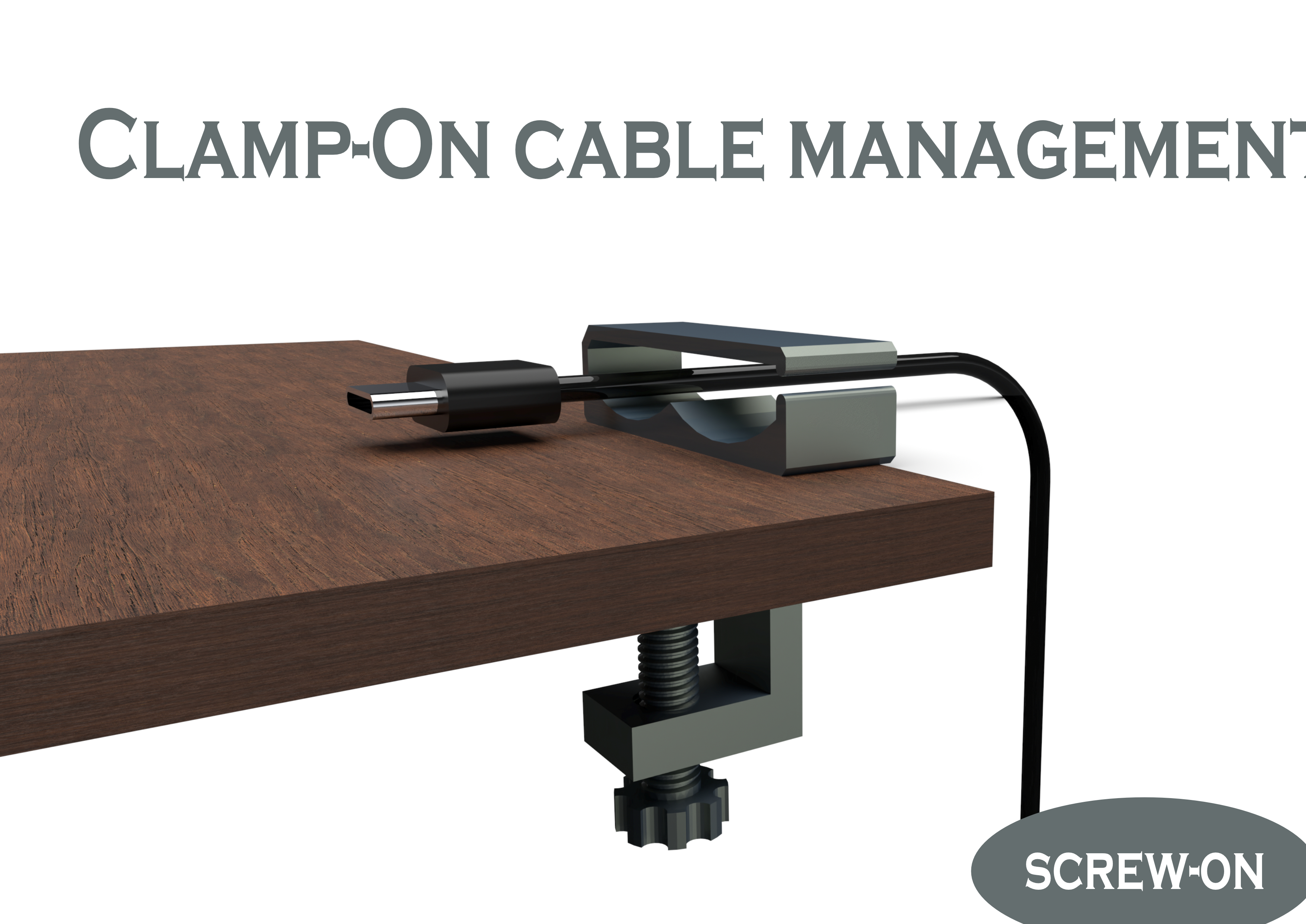 Clamp-On cable management